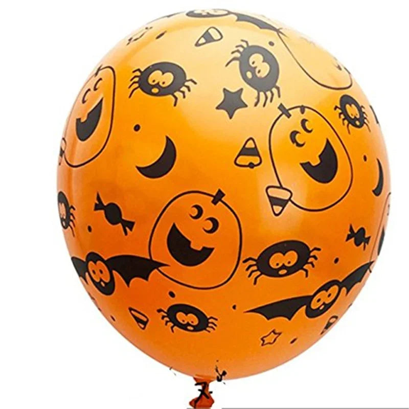 10Pcs Halloween Christmas Balloons Latex Balloon Pumpkin Skeleton Halloween Party Decoration Festival Balloons Toys Party Decor