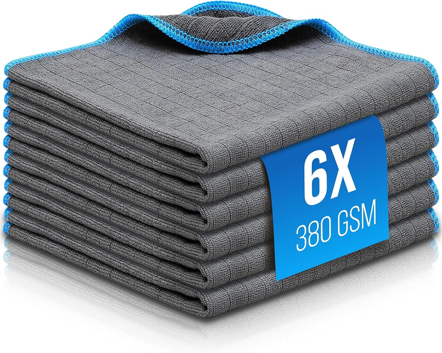 ® 6X Panno Microfibra Auto - Panni Microfibra per La Cura Delle Auto 40X40Cm - Stracci Estremamente Assorbente