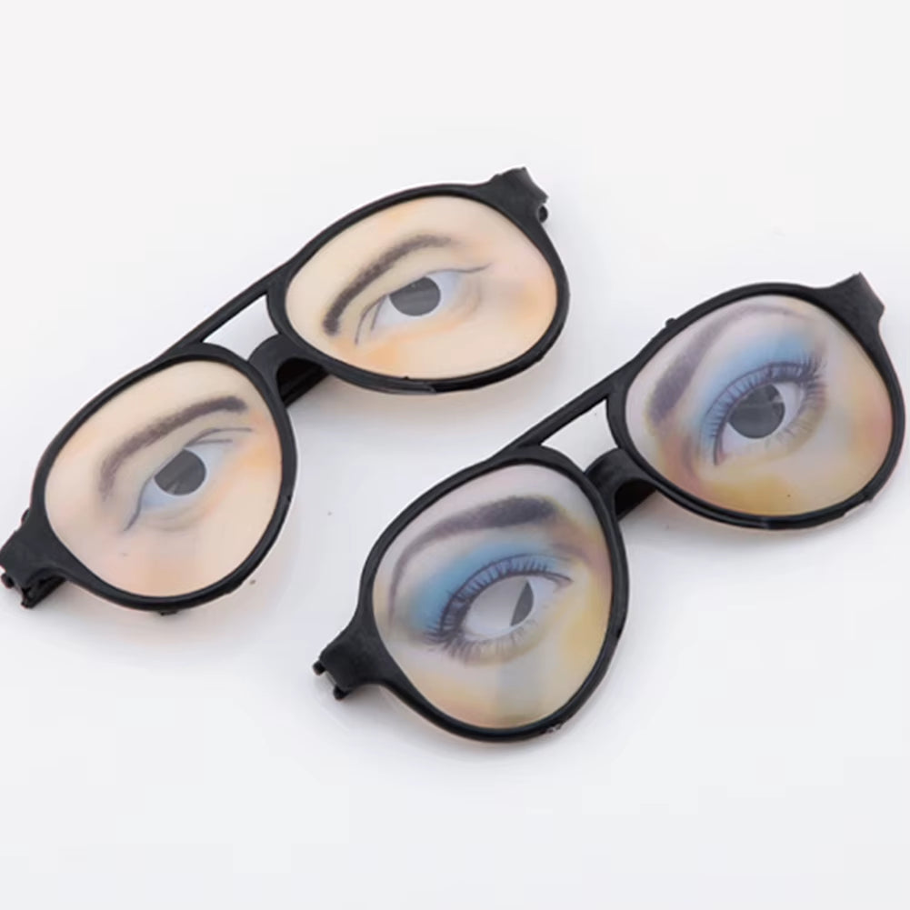 Funny Universal Fake Eyes Disguise Glasses for Masquerade Halloween Costume Party DIY Hot Joke Glasses