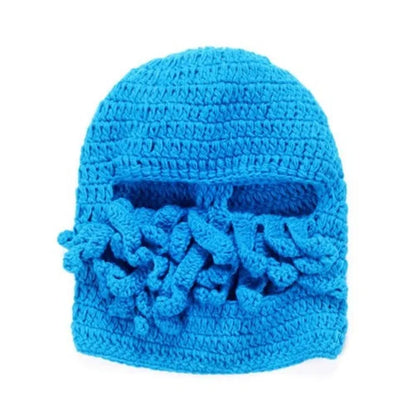2020 Novelty Funny Party Octopus Beard Hat Unisex Animal Cthulu Crocheted Tentacle Knit Wind Mask Ski Cap Halloween Hats