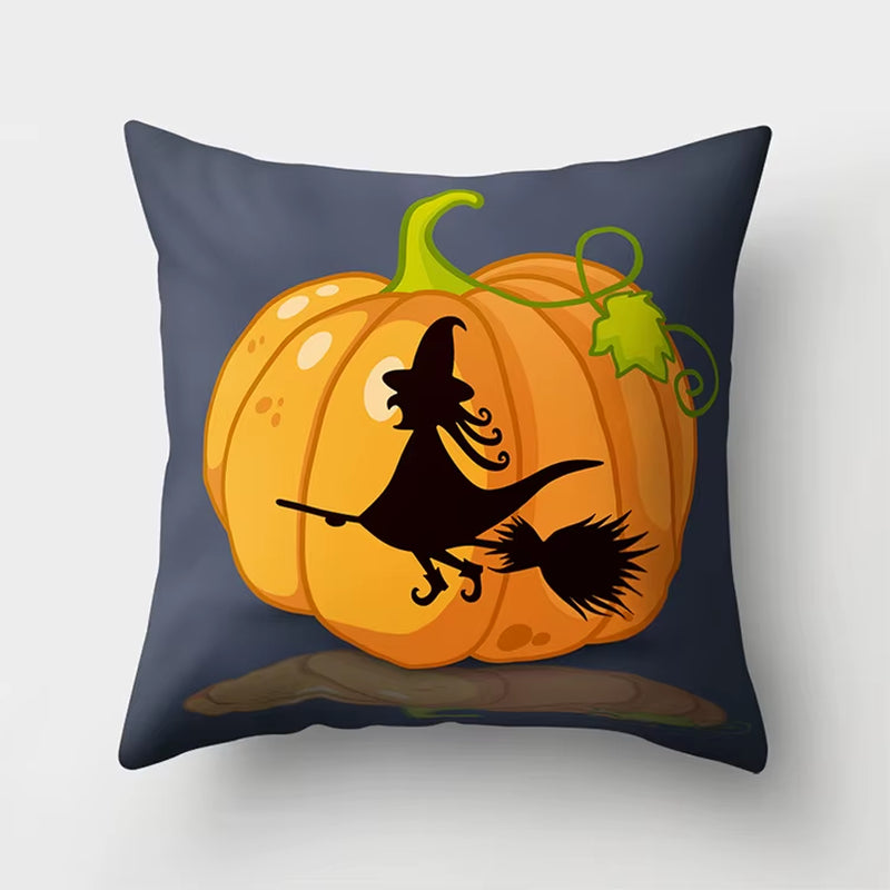 YORIWOO Scary Halloween Party Witch Pumpkin Merry Christmas Pillow Case Cushion Cover Happy Halloween Decoration for Home 2020