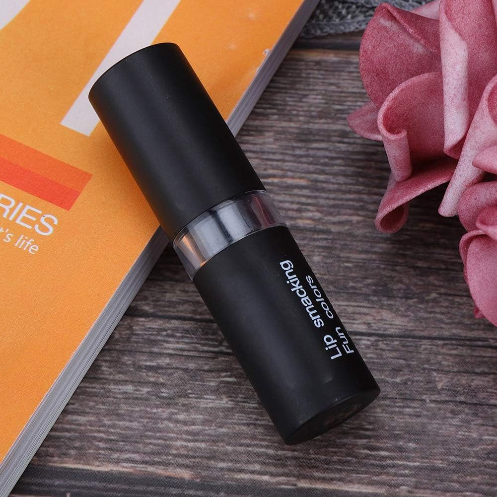 Rossetto Nero, Strumento Cosmetico per Donne Glaze Lunga Durata Trucco Retrò Halloween Lipgloss Vampiro Matte Festa Masquerade Cosplay Nero Opaco Set Rossetto Makeup (04#Nero)