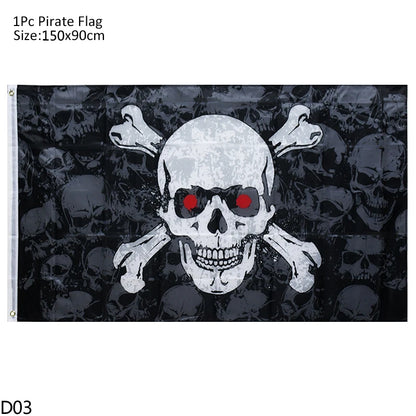 Pirate Captain Cosplay Costume Props Set Kids Halloween Hat Hook Skeleton Eye Patch Pirate Party Halloween Decoration Supplies