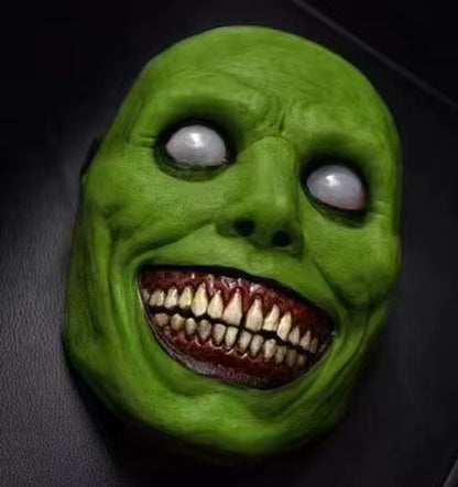 Scary Halloween Mask Smiling Demons Horror Mask Horror White Face Eyes Exorcist Mask Halloween Party Decorations Cosplay Props