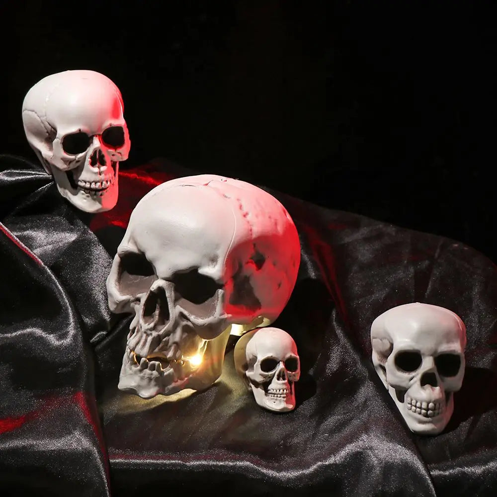 All Size Human Skull Head Skeleton Hanging Skull Halloween Style Photo Prop Home Event Party Decoration Game Supplies