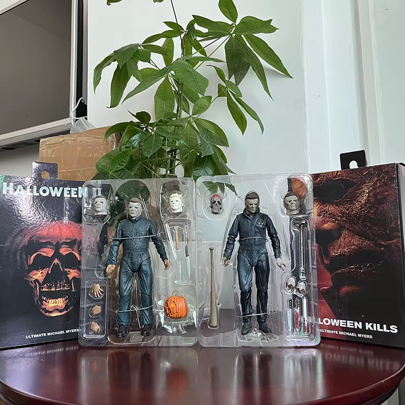 NECA Michael Myers Figure with LED Pumpkin Halloween Ultimate Action Figure Toy Doll Decor Christmas Gift Halloween Horror Toy