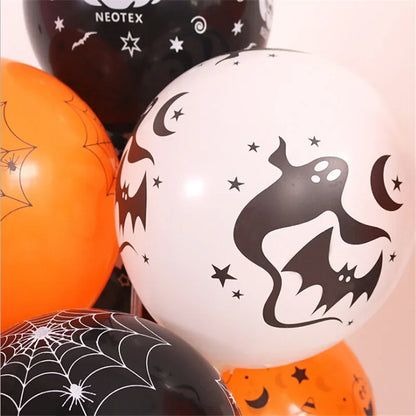 10Pcs Halloween Christmas Balloons Latex Balloon Pumpkin Skeleton Halloween Party Decoration Festival Balloons Toys Party Decor