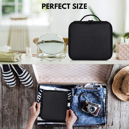 Make up Bag Professional Beauty Case Da Viaggio Makeup Astuccio per Trucco Valigetta Organizzativa Borsa Trucchi Custodia Cosmetica Impermeabile Con Divisori Regolabili