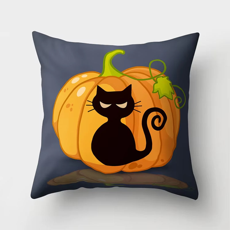YORIWOO Scary Halloween Party Witch Pumpkin Merry Christmas Pillow Case Cushion Cover Happy Halloween Decoration for Home 2020