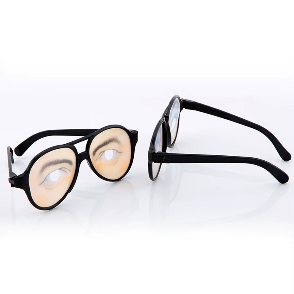 Funny Universal Fake Eyes Disguise Glasses for Masquerade Halloween Costume Party DIY Hot Joke Glasses
