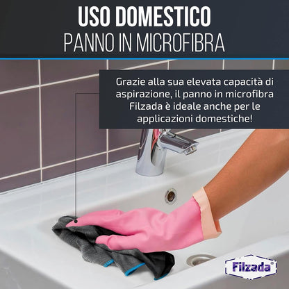® 6X Panno Microfibra Auto - Panni Microfibra per La Cura Delle Auto 40X40Cm - Stracci Estremamente Assorbente