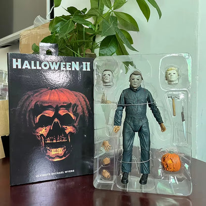NECA Michael Myers Figure with LED Pumpkin Halloween Ultimate Action Figure Toy Doll Decor Christmas Gift Halloween Horror Toy