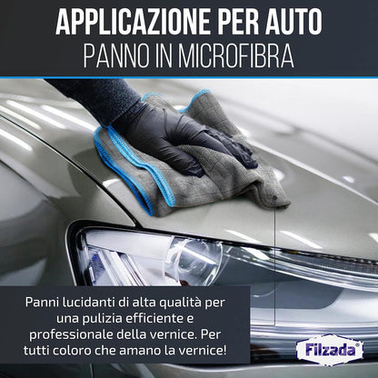 ® 6X Panno Microfibra Auto - Panni Microfibra per La Cura Delle Auto 40X40Cm - Stracci Estremamente Assorbente