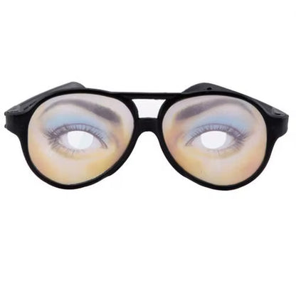Funny Universal Fake Eyes Disguise Glasses for Masquerade Halloween Costume Party DIY Hot Joke Glasses