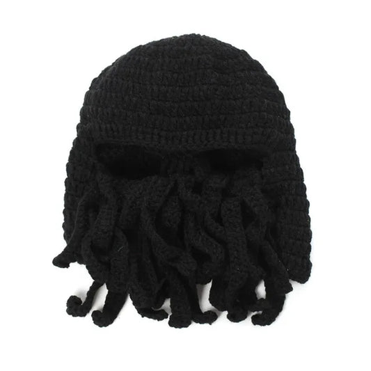 2020 Novelty Funny Party Octopus Beard Hat Unisex Animal Cthulu Crocheted Tentacle Knit Wind Mask Ski Cap Halloween Hats