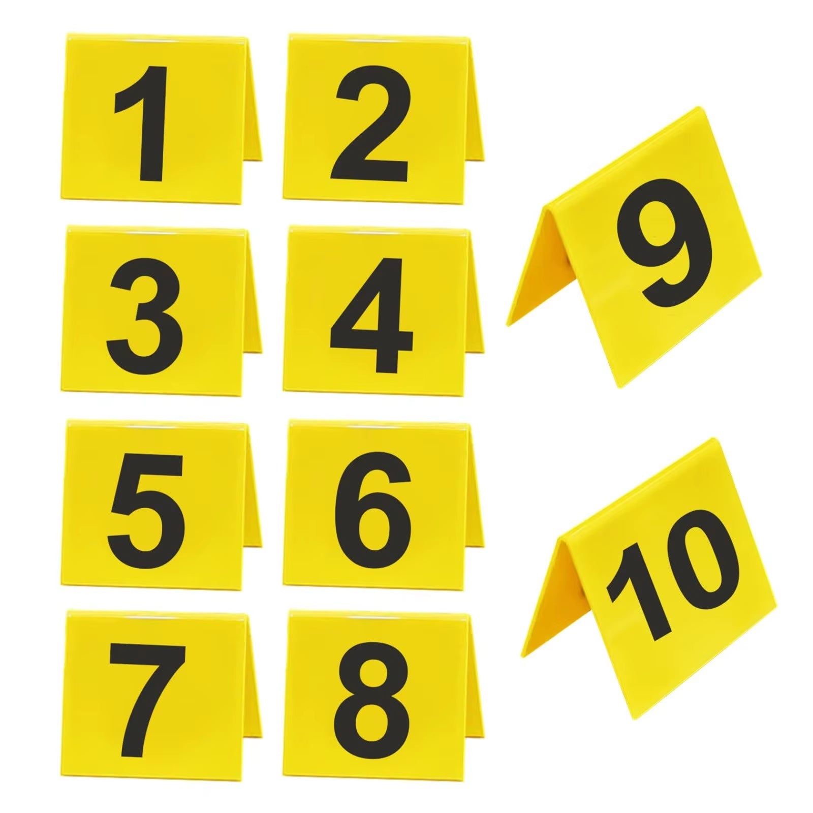 Acrylic Table Number Sign Table Number for Wedding Party Crime Scene Party Decoration Reusable Fade Resistant Detective Decor
