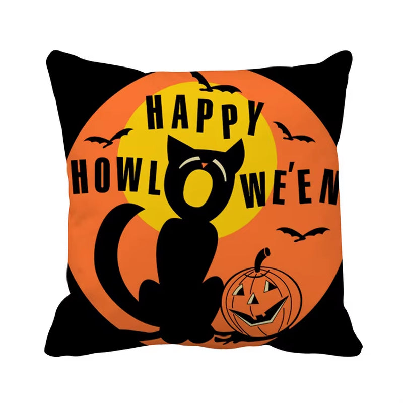 YORIWOO Scary Halloween Party Witch Pumpkin Merry Christmas Pillow Case Cushion Cover Happy Halloween Decoration for Home 2020