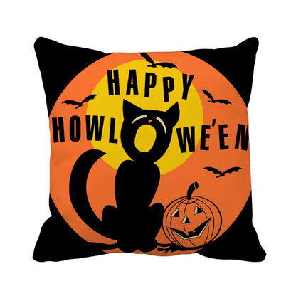 YORIWOO Scary Halloween Party Witch Pumpkin Merry Christmas Pillow Case Cushion Cover Happy Halloween Decoration for Home 2020