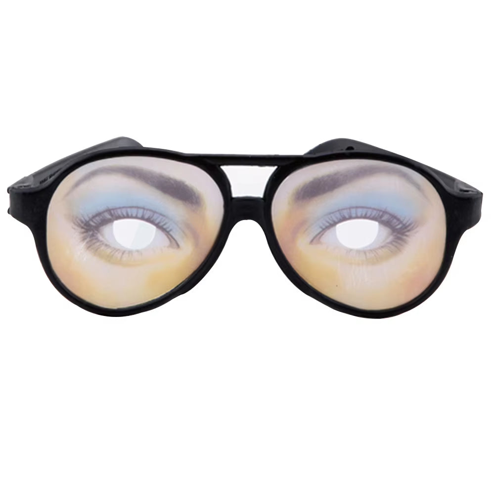 Funny Universal Fake Eyes Disguise Glasses for Masquerade Halloween Costume Party DIY Hot Joke Glasses