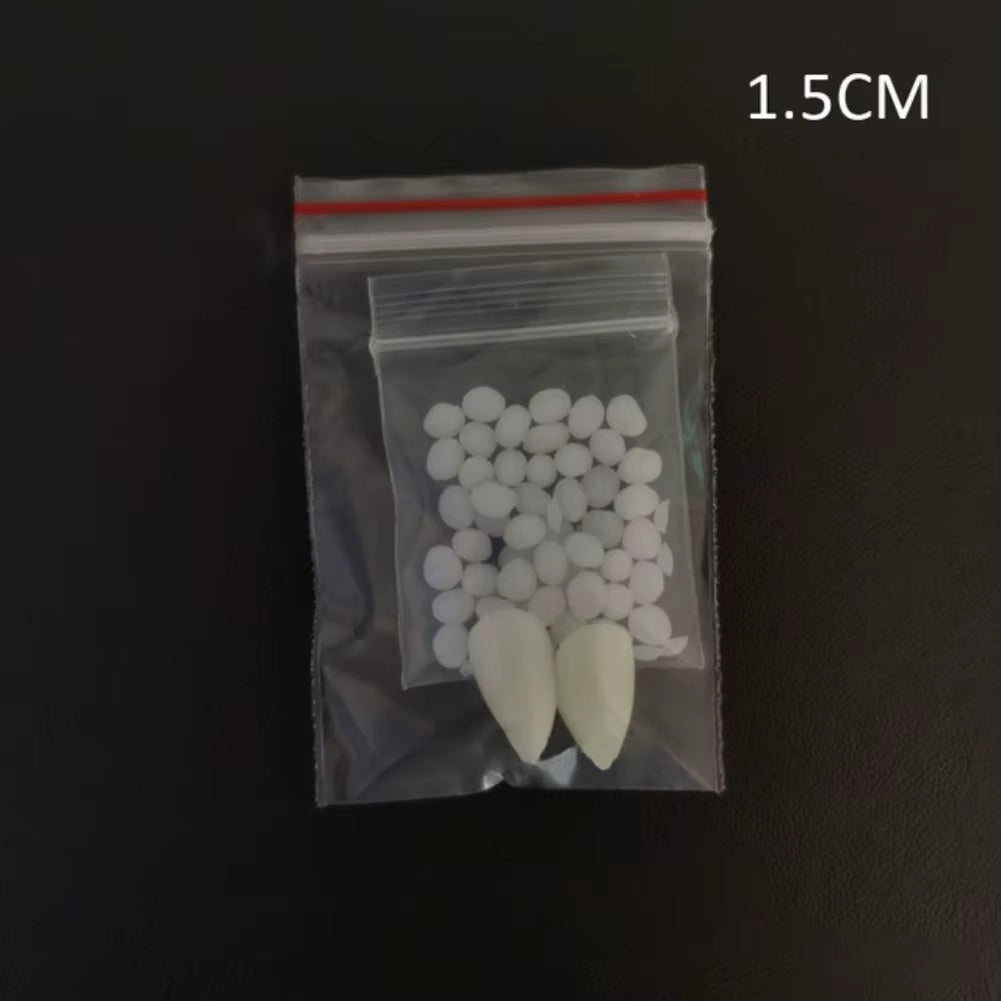 Halloween Decoration Vampire Teeth Fangs Dentures Props Party Costume Cosplay Props False Teeth Resin Fangs with Solid Glue