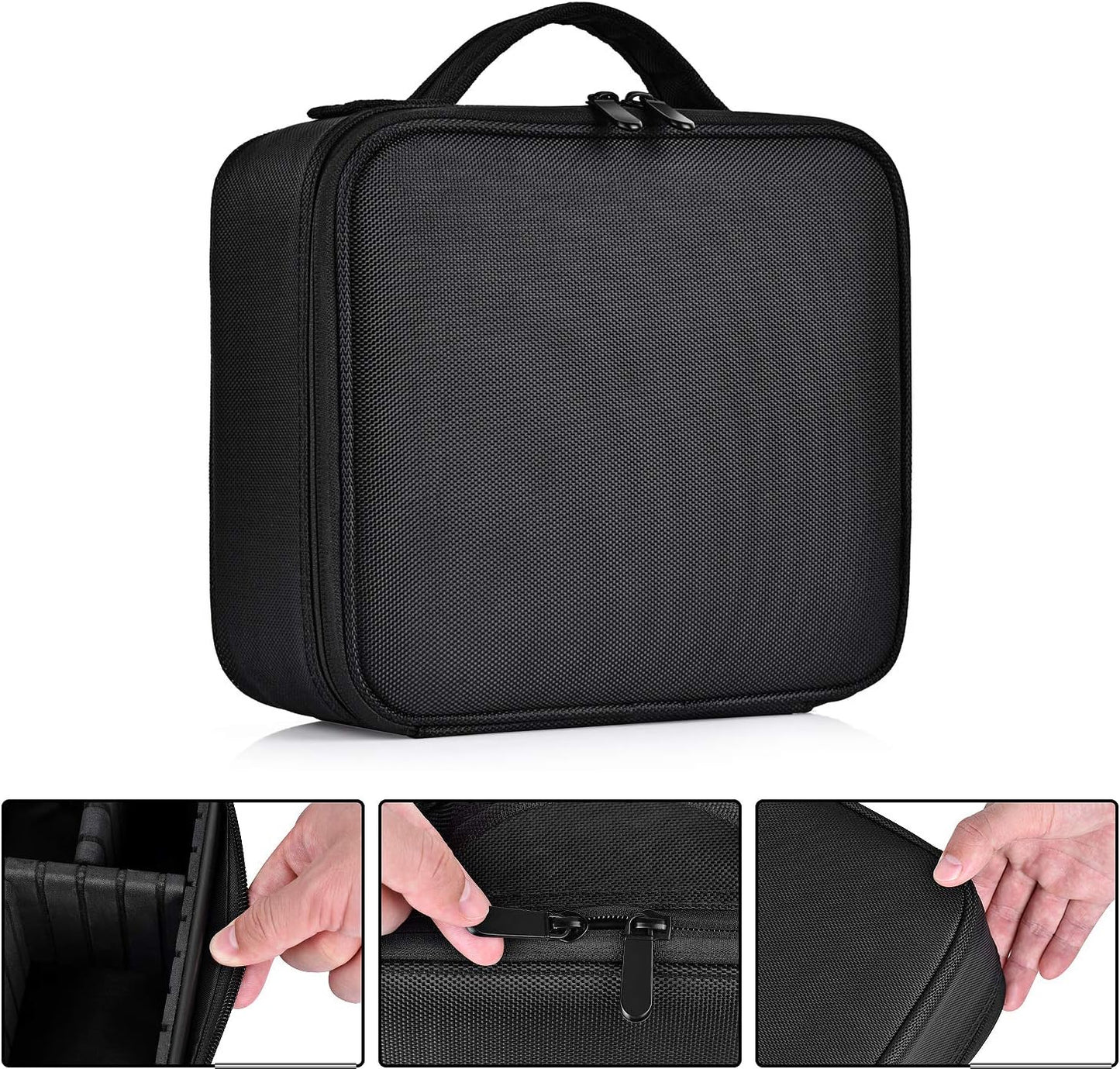 Make up Bag Professional Beauty Case Da Viaggio Makeup Astuccio per Trucco Valigetta Organizzativa Borsa Trucchi Custodia Cosmetica Impermeabile Con Divisori Regolabili
